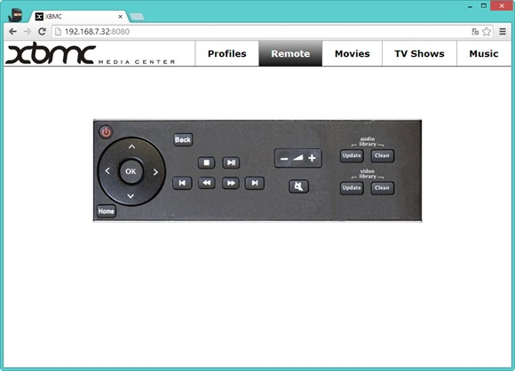 XBMC Web Interface Example